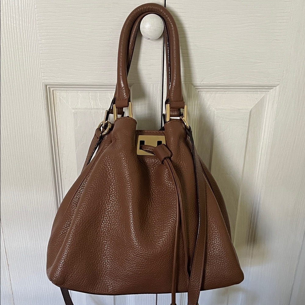 Boden Tan Leather Shoulder Bag